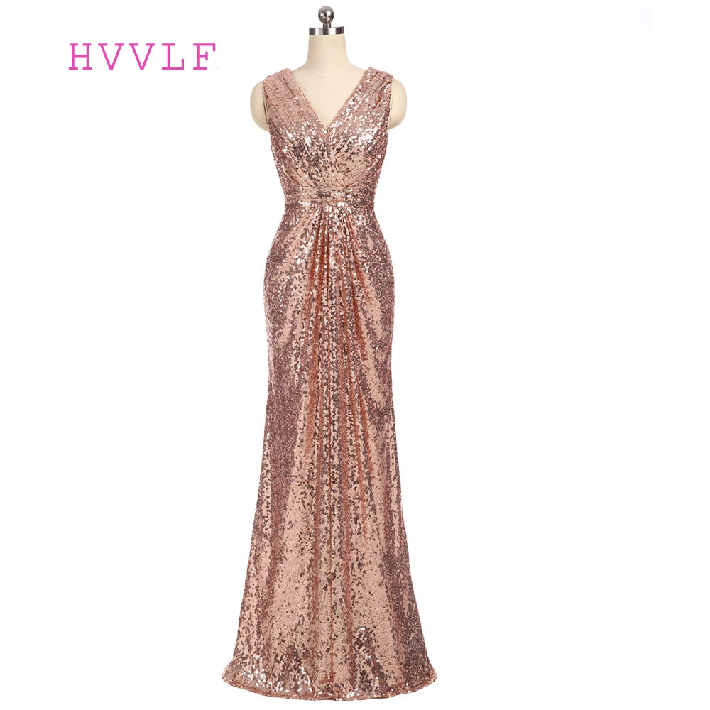 Champagne 2019 Cheap Bridesmaid Dresses Under 50 A-line V-neck Floor Length Sequins Sparkle Backless Long Wedding Party Dresses
Champagne 2019 Cheap Bridesmaid Dresses Under 50 A-line V-neck Floor Length Sequins Sparkle Backless Long Wedding Party Dresses