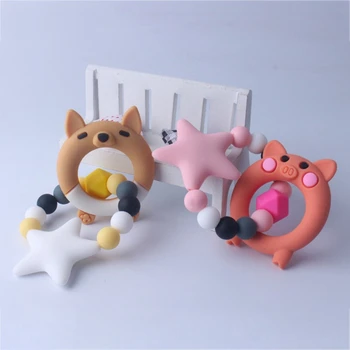 Baby Newborn Teething Toys BPA Free Soft Silicone Star Pattern Teethers With Cartoon Animal Shape Toy
Baby Newborn Teething Toys BPA Free Soft Silicone Star Pattern Teethers With Cartoon Animal Shape Toy