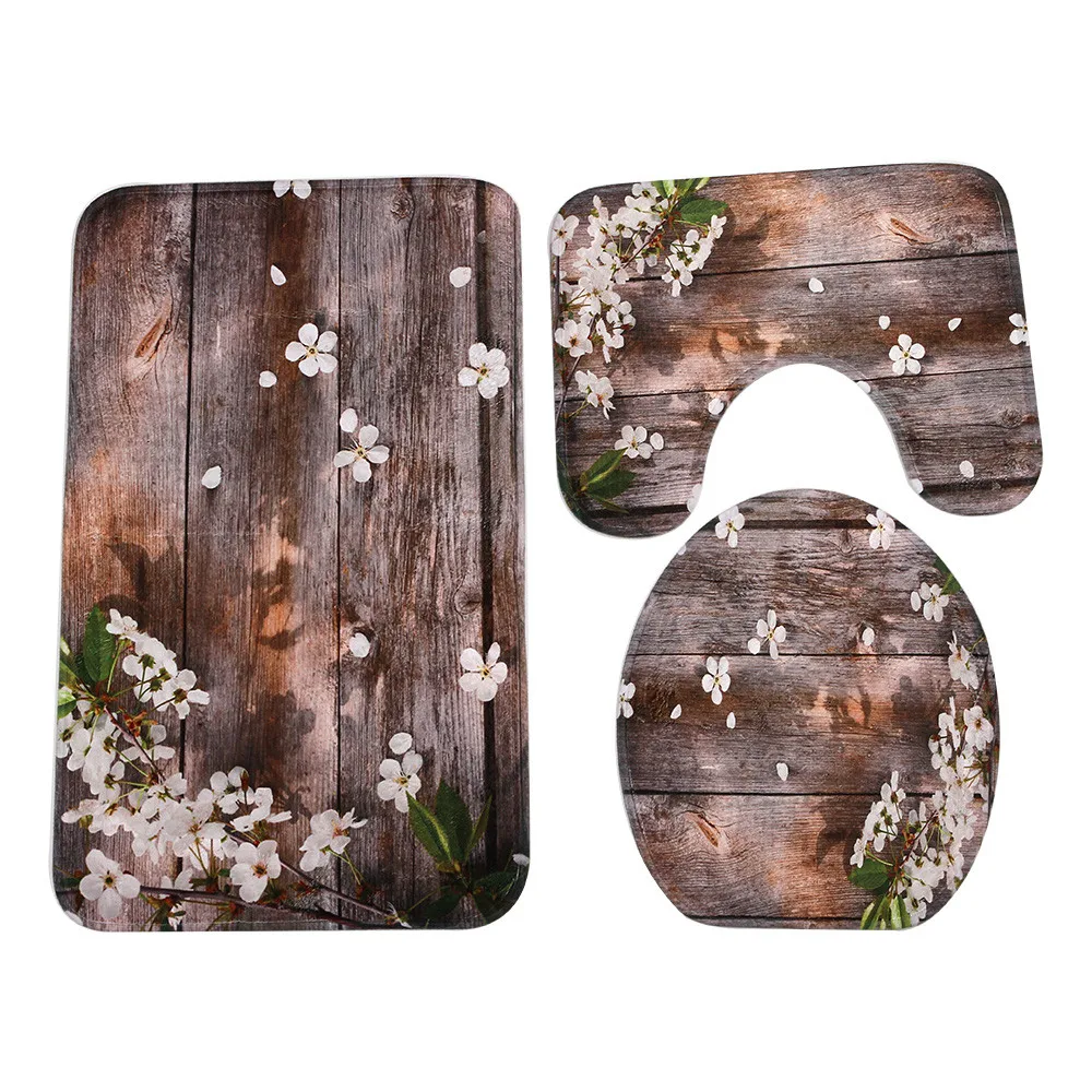 3pcs Non-Slip Woodgrain Pattern Suction Grip bath toilet mat sets bathroom Accessories Kitchen Carpet Doormats Home Decor 309Z
3pcs Non-Slip Woodgrain Pattern Suction Grip bath toilet mat sets bathroom Accessories Kitchen Carpet Doormats Home Decor 309Z