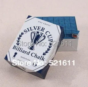 12pcs/lot Silver Cup Billiards Pool Snooker chalks WHITE Blue Green Red Color Chalks Billiards accessories
12pcs/lot Silver Cup Billiards Pool Snooker chalks WHITE Blue Green Red Color Chalks Billiards accessories
