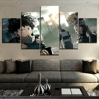 Canvas Paintings Wall Art Framework 5 Pieces Animation My Hero Academia Role Poster HD Prints Pictures Living Room Decorative
Canvas Paintings Wall Art Framework 5 Pieces Animation My Hero Academia Role Poster HD Prints Pictures Living Room Decorative