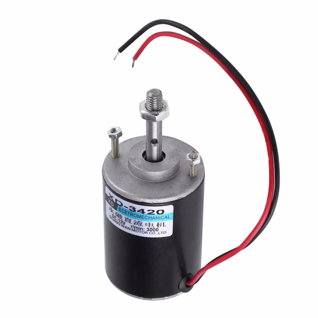 1pc 30W Electric Permanent Magnet Motor CW/CCW DC 12/24V 3000RPM/6000RPM For DIY Generator