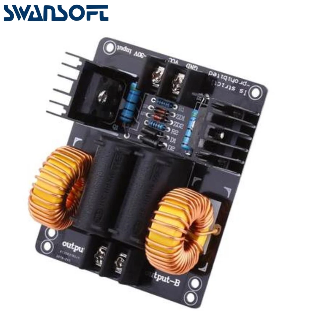 ZVS Tesla Coil Zero Voltage Flyback Driver Board High Voltage Booster Generator Plate Induction Heating Module 12-30V DC
ZVS Tesla Coil Zero Voltage Flyback Driver Board High Voltage Booster Generator Plate Induction Heating Module 12-30V DC