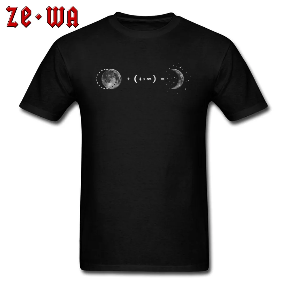 Tees Crescent Moon 2.0 Tee Shirt NEW YEAR DAY 2018 Fashion Print Short Sleeve 100% Cotton Fabric O Neck Men's T Shirt Print Crescent Moon 2.0 black