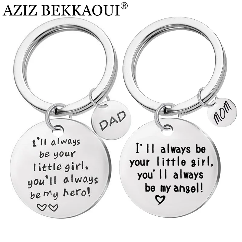 AZIZ BEKKAOUI Round Stainless Steel Love Keychain for Dad Fashion Jewelry Keyring Pendant for Mom Family Gift Dropshipping
AZIZ BEKKAOUI Round Stainless Steel Love Keychain for Dad Fashion Jewelry Keyring Pendant for Mom Family Gift Dropshipping