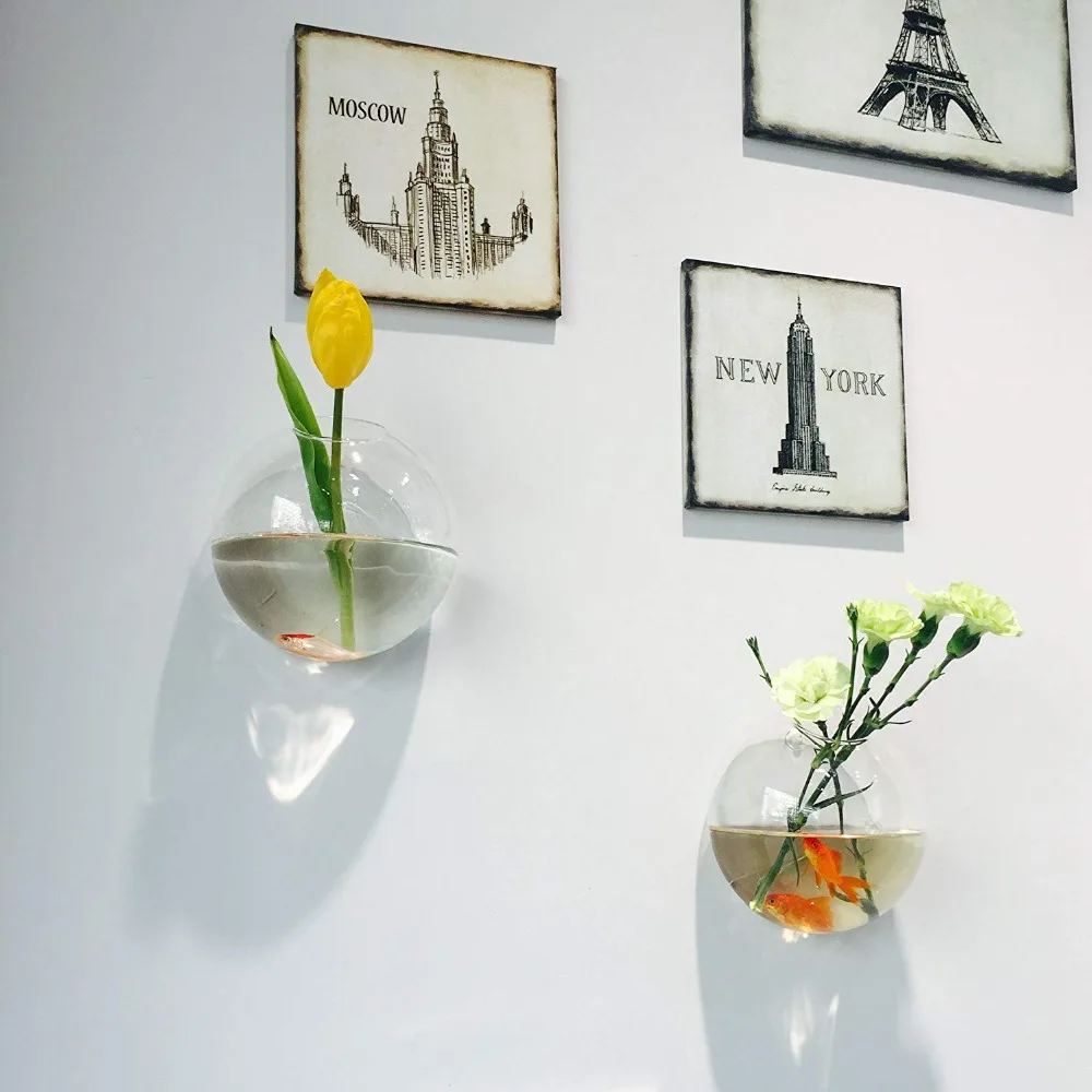 Creative Acrylic Hanging Wall Mount 1 Gallon Fish Tank Bowl Aquarium Plant Pot Fish Bubble Aquarium Decor - Clear
Creative Acrylic Hanging Wall Mount 1 Gallon Fish Tank Bowl Aquarium Plant Pot Fish Bubble Aquarium Decor - Clear