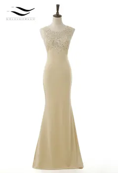 Solovedress Mermaid Sleeveless Stain Spandex Bridesmaid Dress Long Beads and Crystals Party Gown with Pattern Prom Dres SL-B15
Solovedress Mermaid Sleeveless Stain Spandex Bridesmaid Dress Long Beads and Crystals Party Gown with Pattern Prom Dres SL-B15