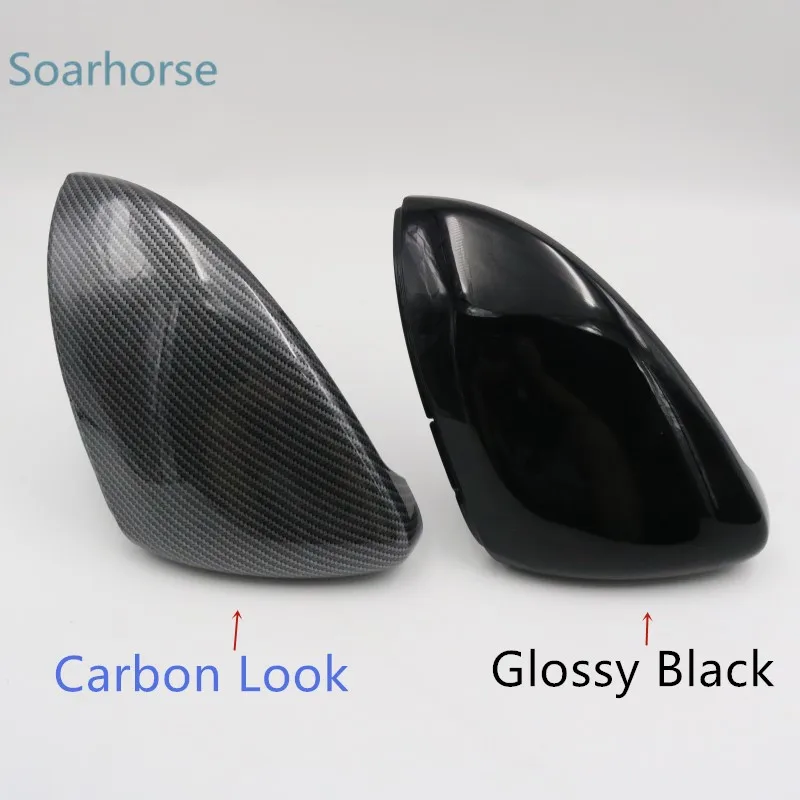 

2 PCS For VW Golf MK7 MK7.5 Rline GTI GTE GTD Side Rear view Mirror Cover Wing mirror Replacement Caps Shell