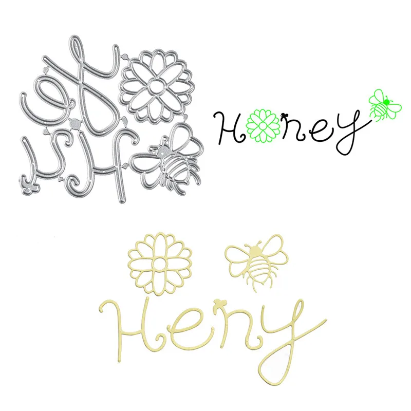 GJCrafts Honey Word Dies Bee Metal Cutting Dies for Card Making Scrapbooking Embossing Flower Die Cut Craft New 2019 for Dies
GJCrafts Honey Word Dies Bee Metal Cutting Dies for Card Making Scrapbooking Embossing Flower Die Cut Craft New 2019 for Dies
