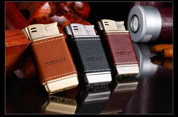 10pcs/lot leather metal plasma lighter side fire design pipe inflatable butane lighter gadgets for men with gift box isqueiro
10pcs/lot leather metal plasma lighter side fire design pipe inflatable butane lighter gadgets for men with gift box isqueiro