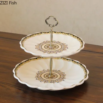 2 Tiers Cake Stand Ceramics Wedding Cake Tools for Cupcake Display Plate Party Event Home Decoration Bakeware Kitchen
2 Tiers Cake Stand Ceramics Wedding Cake Tools for Cupcake Display Plate Party Event Home Decoration Bakeware Kitchen