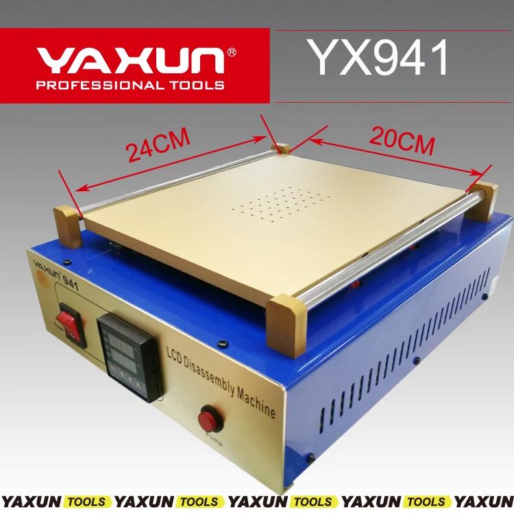 YAXUN 941 Newest 110V/220V Built-In Air Pump Vacuum Separator for iPad Screen Repair,mobile LCD touch screen seperate machine
YAXUN 941 Newest 110V/220V Built-In Air Pump Vacuum Separator for iPad Screen Repair,mobile LCD touch screen seperate machine