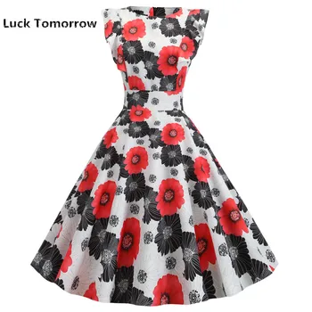 2019 New Women Retro Vintage Summer Dress Flower Sheet Casual Elegant Retro Robe Rockabilly Vestidos Plus Size Party Midi Dress
2019 New Women Retro Vintage Summer Dress Flower Sheet Casual Elegant Retro Robe Rockabilly Vestidos Plus Size Party Midi Dress