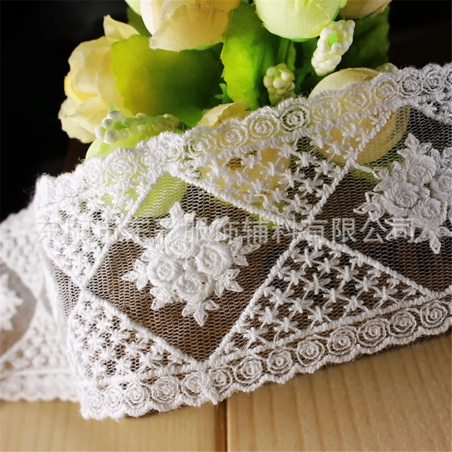 20yard*5cm Embroidery Cotton Lace Ribbon Organza Lace DIY Sewing Handmade Clothes Fashion Sleeve Pants Edge Accessories
20yard*5cm Embroidery Cotton Lace Ribbon Organza Lace DIY Sewing Handmade Clothes Fashion Sleeve Pants Edge Accessories