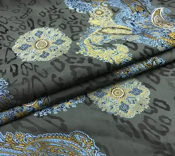 Ink green fashionable waist bean jacquard fashion fabric, evening dress fabric
Ink green fashionable waist bean jacquard fashion fabric, evening dress fabric