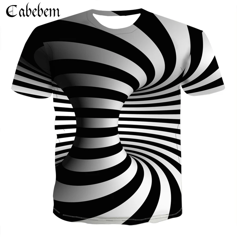 2019 Fashion Summer New Men Tshirt Black / White Vertigo Hypnotic Printed T-shirt Men/Women Leisure Cool Short Sleeve T shirt
2019 Fashion Summer New Men Tshirt Black / White Vertigo Hypnotic Printed T-shirt Men/Women Leisure Cool Short Sleeve T shirt