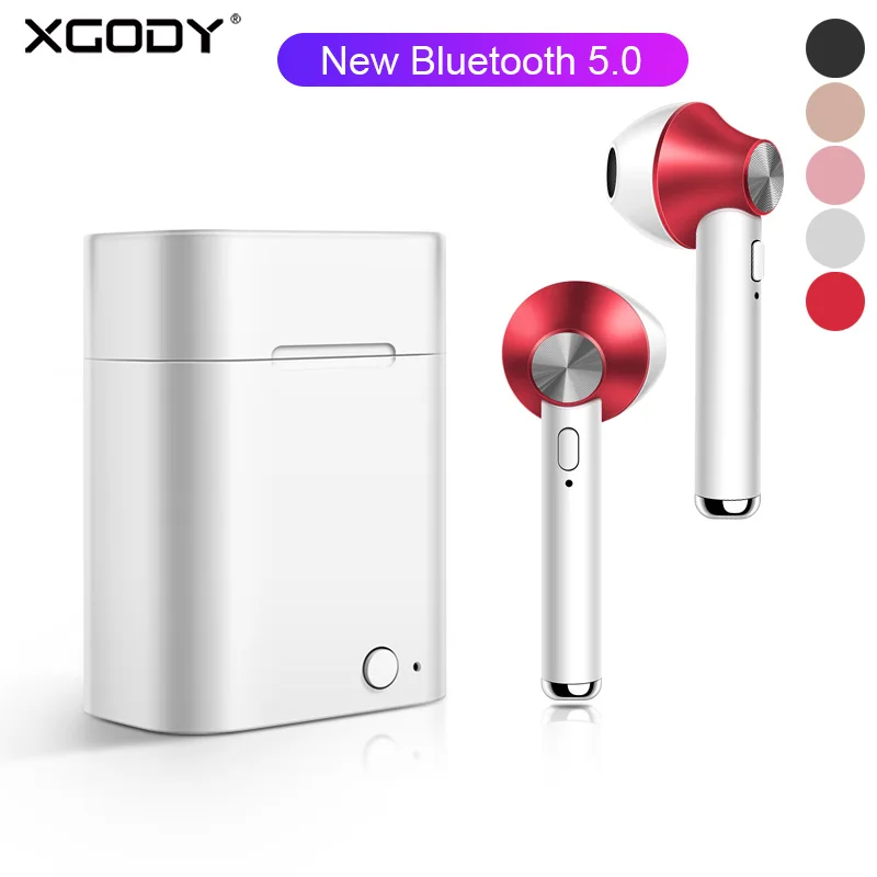 XGODY D012A TWS истинные беспроводные Heaphones гарнитура Bluetooth 5 0 стерео наушники-вкладыши