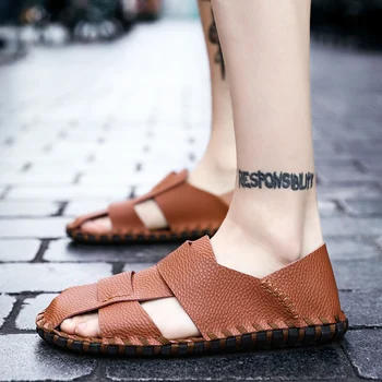 sandals for men outdoor slip on Beach Shoes Sandals 2019 Summer Shoes Men's Sandals Roman Men Casual Shoe Brown sandalias hombre
sandals for men outdoor slip on Beach Shoes Sandals 2019 Summer Shoes Men's Sandals Roman Men Casual Shoe Brown sandalias hombre