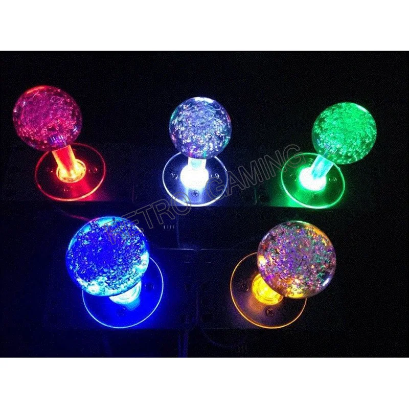 Colorful LED Glitter Lighted Illuminated Joystick Arcade 7 color changing flashing joystick with big crystal ball arcade parts
Colorful LED Glitter Lighted Illuminated Joystick Arcade 7 color changing flashing joystick with big crystal ball arcade parts