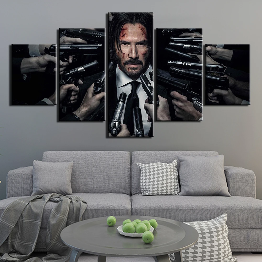 Modern HD Printed Wall Art Framework Canvas Pictures 5 Pieces John Wick Painting Poster Home Decoration For Living Room Artworks
Modern HD Printed Wall Art Framework Canvas Pictures 5 Pieces John Wick Painting Poster Home Decoration For Living Room Artworks