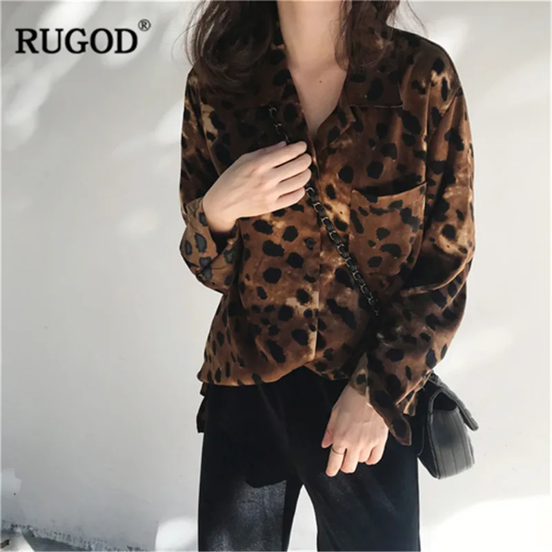RUGOD Vintage Turn-Down Collar Leopard Print Long Sleeve Blouse Cusual Highstreet Ladiesshirt Tops Blusa Femme Chemise Clothing
RUGOD Vintage Turn-Down Collar Leopard Print Long Sleeve Blouse Cusual Highstreet Ladiesshirt Tops Blusa Femme Chemise Clothing