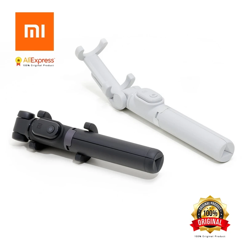 Original Xiaomi Foldable Tripod Selfie Stick Bluetooth Selfiestick With Wireless Shutter for iPhone Android | Электроника