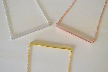 2016 high quality women jewelry 925 sterling silver rhodium/gold square bar necklace
2016 high quality women jewelry 925 sterling silver rhodium/gold square bar necklace