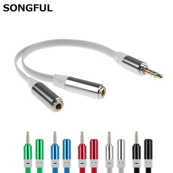 3.5mm AUX 1 Male to 2 Female Spliter Wire 3.5 Jack Audio Splitter Cable Headphone Earphone Speaker Stereo AUX Adapter Cable Cord
3.5mm AUX 1 Male to 2 Female Spliter Wire 3.5 Jack Audio Splitter Cable Headphone Earphone Speaker Stereo AUX Adapter Cable Cord