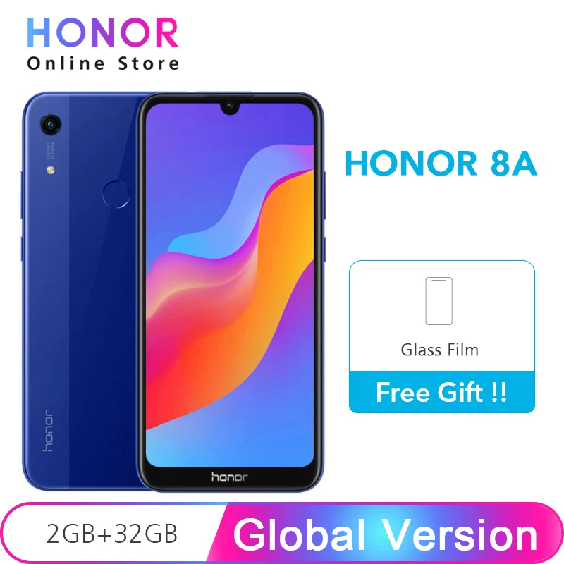 Original Global Version Huawei Honor 8A 2GB 32GB MTK6765 Octa Core Android 9.0 6.09" Fingerprint ID 3020 mAh SmartPhone
Original Global Version Huawei Honor 8A 2GB 32GB MTK6765 Octa Core Android 9.0 6.09" Fingerprint ID 3020 mAh SmartPhone