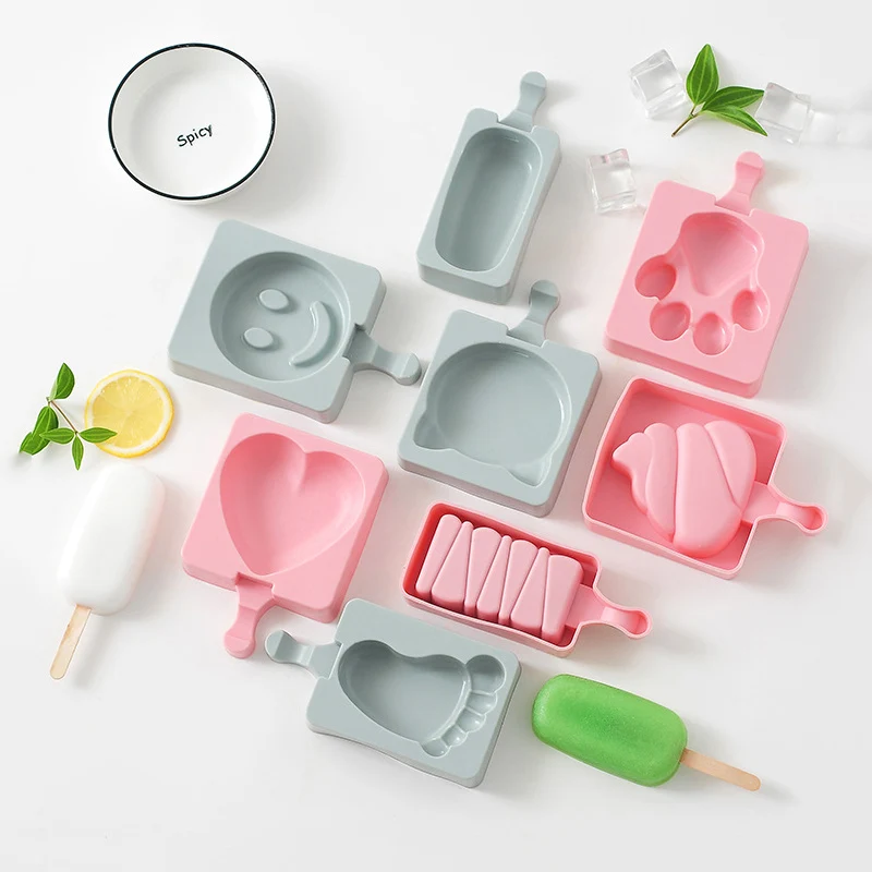 2019 New Silicone Ice Cream Mold Dessert Ice Cube Maker Molds Cute Handmade DIY Tray With Popsicle Sticks Candy Bar Tools
2019 New Silicone Ice Cream Mold Dessert Ice Cube Maker Molds Cute Handmade DIY Tray With Popsicle Sticks Candy Bar Tools