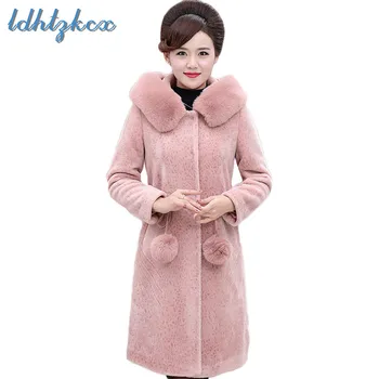 Fur Coat Women XL-4XL Pink Long Sleeve Hooded Jackets 2018 Winter New Korean Office Lady Adjustable Waist Thick Fur Coats LD659
Fur Coat Women XL-4XL Pink Long Sleeve Hooded Jackets 2018 Winter New Korean Office Lady Adjustable Waist Thick Fur Coats LD659