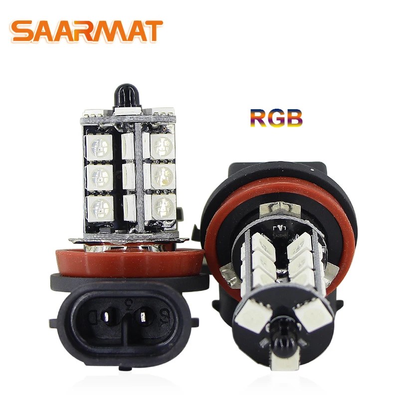 SAARMAT 2*Pcs Led T10 W5W 9005/HB3 9006/HB4 H10/PY20D H8 H11 H7 Car reading fog DRL Interior Lights RGB With Remote Control Bulb
SAARMAT 2*Pcs Led T10 W5W 9005/HB3 9006/HB4 H10/PY20D H8 H11 H7 Car reading fog DRL Interior Lights RGB With Remote Control Bulb