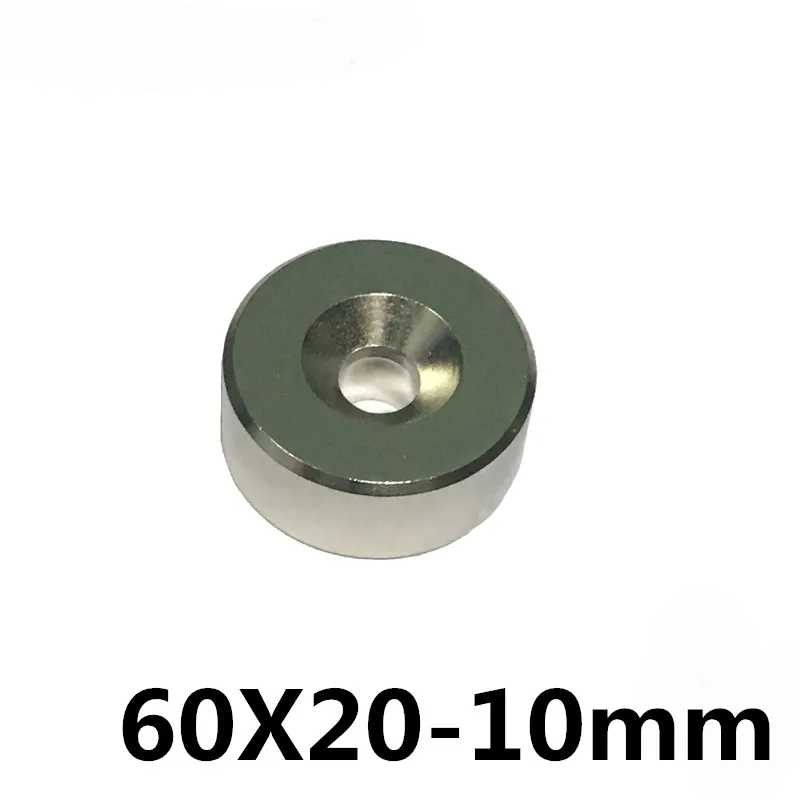 1pcs 60x20 mm Hole 10 mm Super Strong Ring Loop Countersunk Magnet Rare Earth Neo Neodymium Magnets Cylinder 10mm
1pcs 60x20 mm Hole 10 mm Super Strong Ring Loop Countersunk Magnet Rare Earth Neo Neodymium Magnets Cylinder 10mm