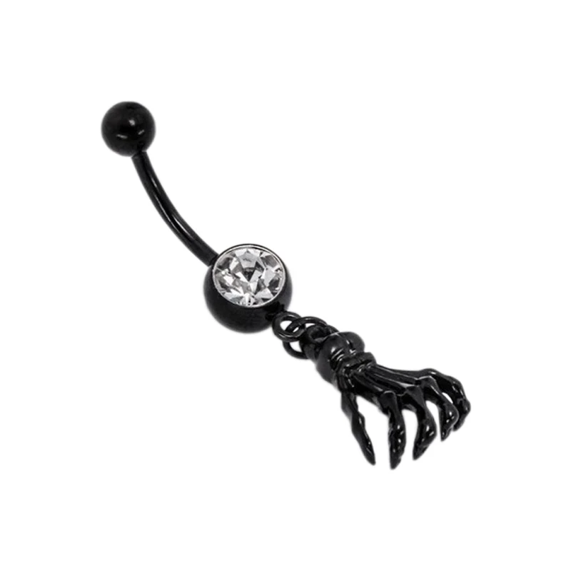 Unique Black Hand Bone Navel Piercing Ombligo Sexy Belly Button Piercing Nombril Crystal Belly Button Rings Body Jewelry Pircing
Unique Black Hand Bone Navel Piercing Ombligo Sexy Belly Button Piercing Nombril Crystal Belly Button Rings Body Jewelry Pircing