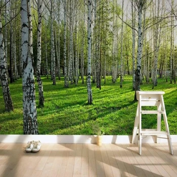 Custom 3D Wall Cloth Modern Green Birch Forest Nature Landscape Wall Covering Wallpaper Living Room TV Bedroom Home Decor Murals
Custom 3D Wall Cloth Modern Green Birch Forest Nature Landscape Wall Covering Wallpaper Living Room TV Bedroom Home Decor Murals