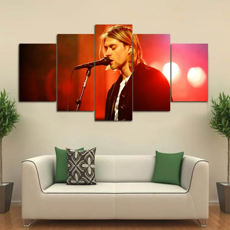 Modern Canvas Painting Singer Poster 5 Pieces Kurt Cobain Painting Wall Art Home Decor For Living Room Print Pictures Artwork
Modern Canvas Painting Singer Poster 5 Pieces Kurt Cobain Painting Wall Art Home Decor For Living Room Print Pictures Artwork
