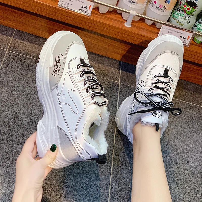 Sooneeya PU Waterproof Platform Sneakers Women Creepers Warm Fur Winter Snow Shoe Women Flats Woman Height Increasing Shoes 5 cm
Sooneeya PU Waterproof Platform Sneakers Women Creepers Warm Fur Winter Snow Shoe Women Flats Woman Height Increasing Shoes 5 cm