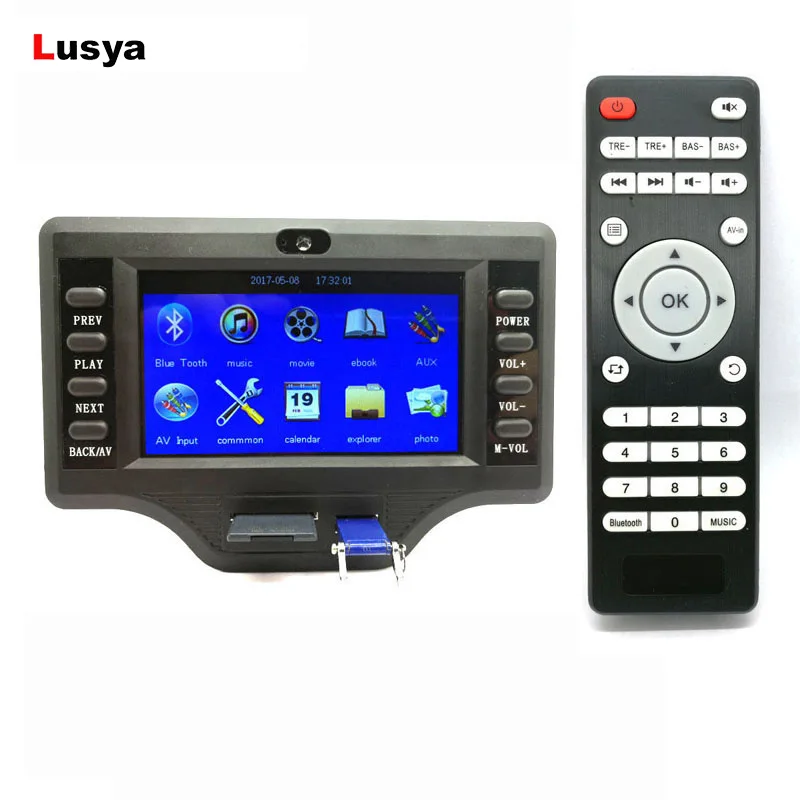 4.3 Inch LCD Bluetooth Receiver Decoder MP4/MP5 Video Decoding DC12V 2.1 Amplifier Board 50W*2+100W C6-002
4.3 Inch LCD Bluetooth Receiver Decoder MP4/MP5 Video Decoding DC12V 2.1 Amplifier Board 50W*2+100W C6-002