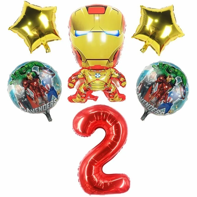 6pcs Large Iron Man Foil Ballons Super Hero Birthday Party Decoration Kids 40inch Number Ballons Babyshower Boy supplie
6pcs Large Iron Man Foil Ballons Super Hero Birthday Party Decoration Kids 40inch Number Ballons Babyshower Boy supplie