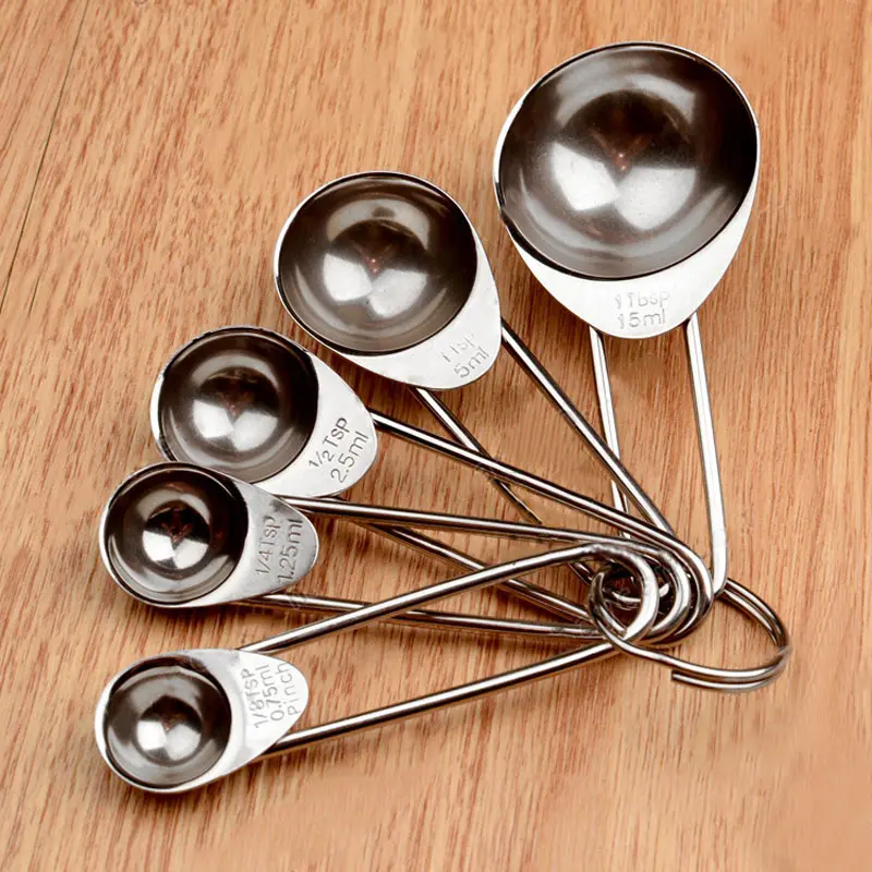 5pcs/Set Measuring Spoon Cups Stainless Steel For Coffee Seasoning Kitchen Cooking Baking Kitchen Measuring Tool
5pcs/Set Measuring Spoon Cups Stainless Steel For Coffee Seasoning Kitchen Cooking Baking Kitchen Measuring Tool