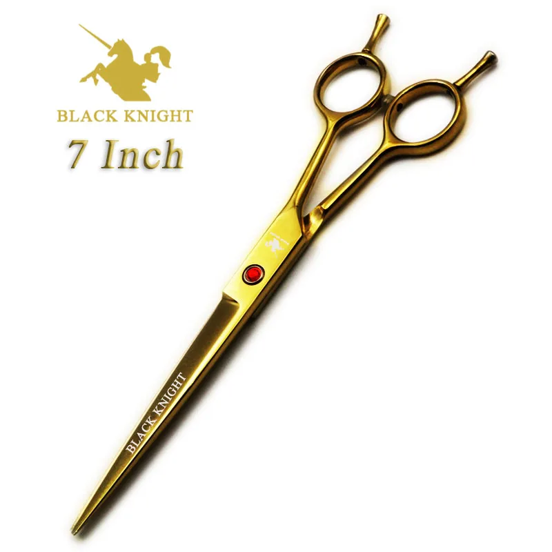 

BLACK KNIGHT Professional Hairdressing Scissors 7 Inch Cutting Barber Shears Pet Scissors Golden Style