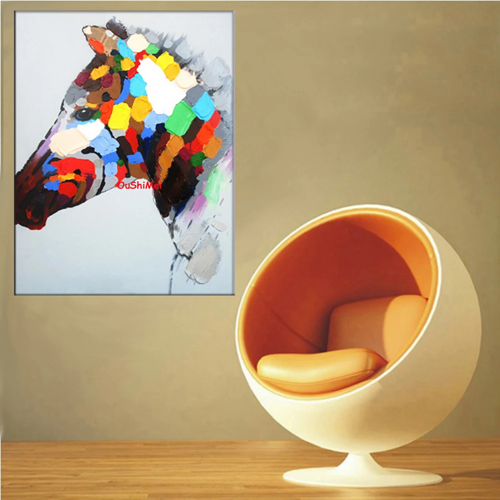 Top Selling Hand Painted Modern Funny Animals Horse Wall Art Painting For Room Abstract Pictures On Canvas Hang Oil Paintings
Top Selling Hand Painted Modern Funny Animals Horse Wall Art Painting For Room Abstract Pictures On Canvas Hang Oil Paintings