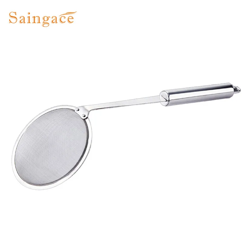 Kitchen Stainless Steel Mesh Hanging Oil Filter Net Strainer Scoop Spoon With hanging hole design Kitchen tools
Kitchen Stainless Steel Mesh Hanging Oil Filter Net Strainer Scoop Spoon With hanging hole design Kitchen tools