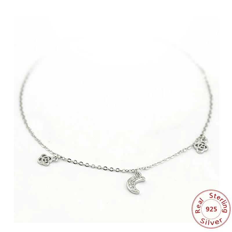 Simple Real 925 Sterling Silver Moon Accessory Chain Anklet Fashion Jewelry Charm Lady Ankle Ornaments For Women Gift
Simple Real 925 Sterling Silver Moon Accessory Chain Anklet Fashion Jewelry Charm Lady Ankle Ornaments For Women Gift