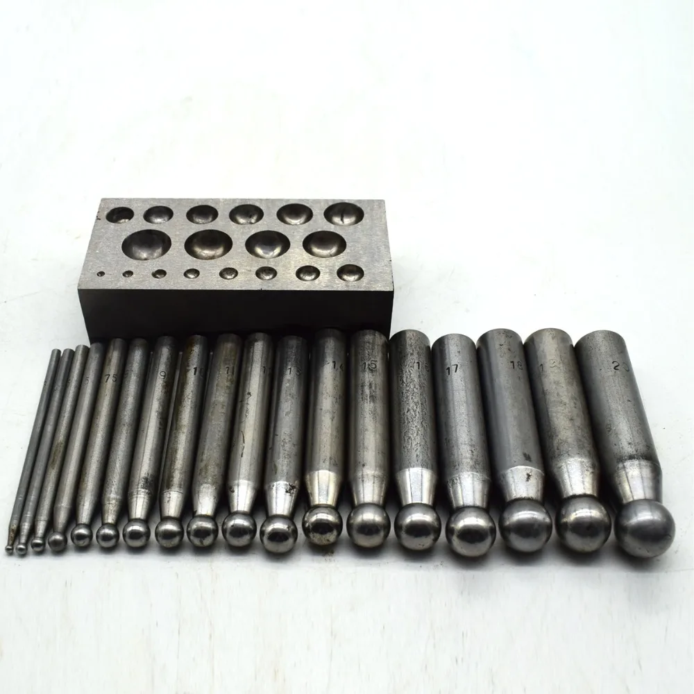 Steel doming dapping shaping anvil jewellery hobby tool
