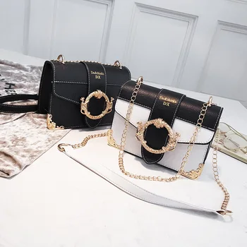 Women Korean Punk Rivet Bag Ladies PU Crossbody Girl Fashion Shoulder Bag Small Chain Messenger Bags Square Package
Women Korean Punk Rivet Bag Ladies PU Crossbody Girl Fashion Shoulder Bag Small Chain Messenger Bags Square Package