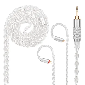 HOT! Yinyoo 7N Pure Silver Cable 2.5/3.5/4.4mm Balanced Cable With MMCX/2pin Connector For AS10 ZS10 C10 C16 C12 V80 V90
HOT! Yinyoo 7N Pure Silver Cable 2.5/3.5/4.4mm Balanced Cable With MMCX/2pin Connector For AS10 ZS10 C10 C16 C12 V80 V90