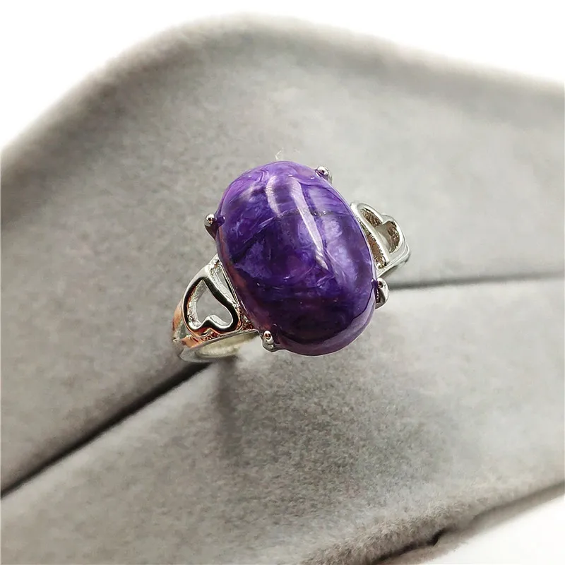 Natural Purple Charoite Adjustable Ring14x10mm Beads Gemstone Woman Female Engagement 925 Sterling Silver Rings Jewelry AAAA
Natural Purple Charoite Adjustable Ring14x10mm Beads Gemstone Woman Female Engagement 925 Sterling Silver Rings Jewelry AAAA
