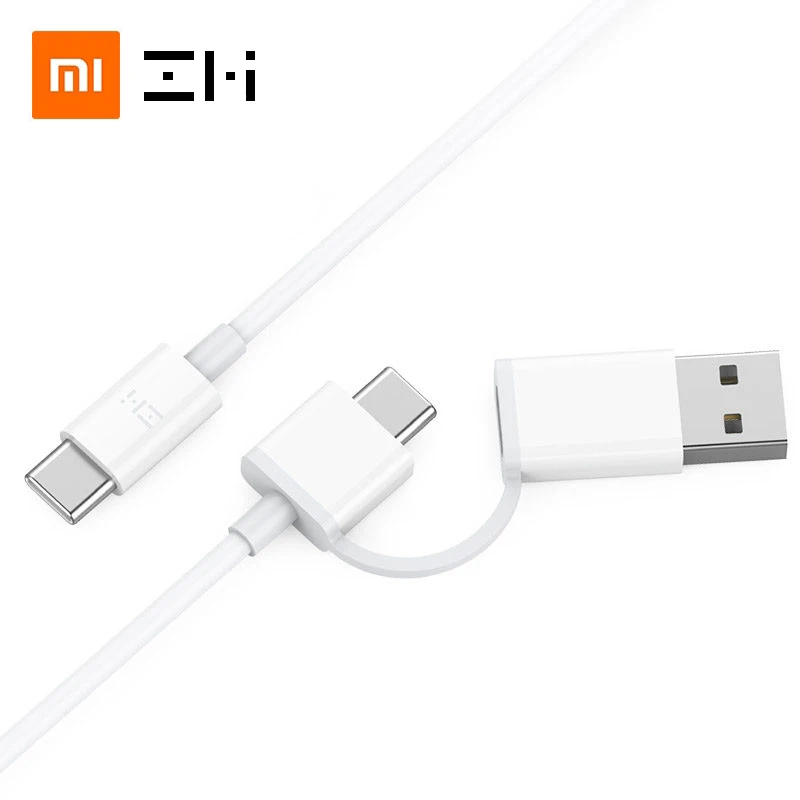 Оригинальный usb кабель 2 в 1 для xiaomi zmi быстрая зарядка Samsung s9 huawei notebook macbook c зарядки