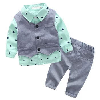 2018Autumn Newest Baby BoyClothing Set Boys Clothing Sets GentlemanThree Sets Of Pieces (Vest + Blouse + Pants)
2018Autumn Newest Baby BoyClothing Set Boys Clothing Sets GentlemanThree Sets Of Pieces (Vest + Blouse + Pants)